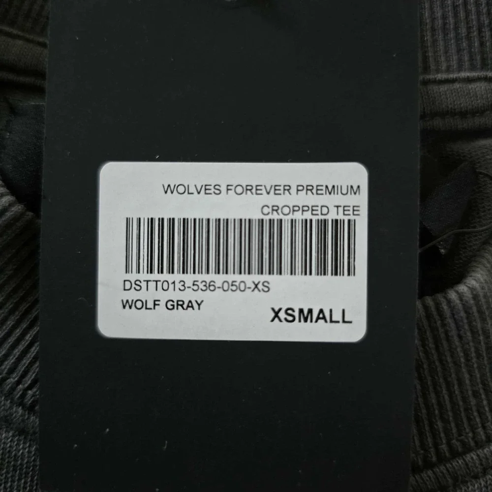 Darc Sport Wolves Forever‎ Premium Cropped T Shirt Wolf Gray MMIXV